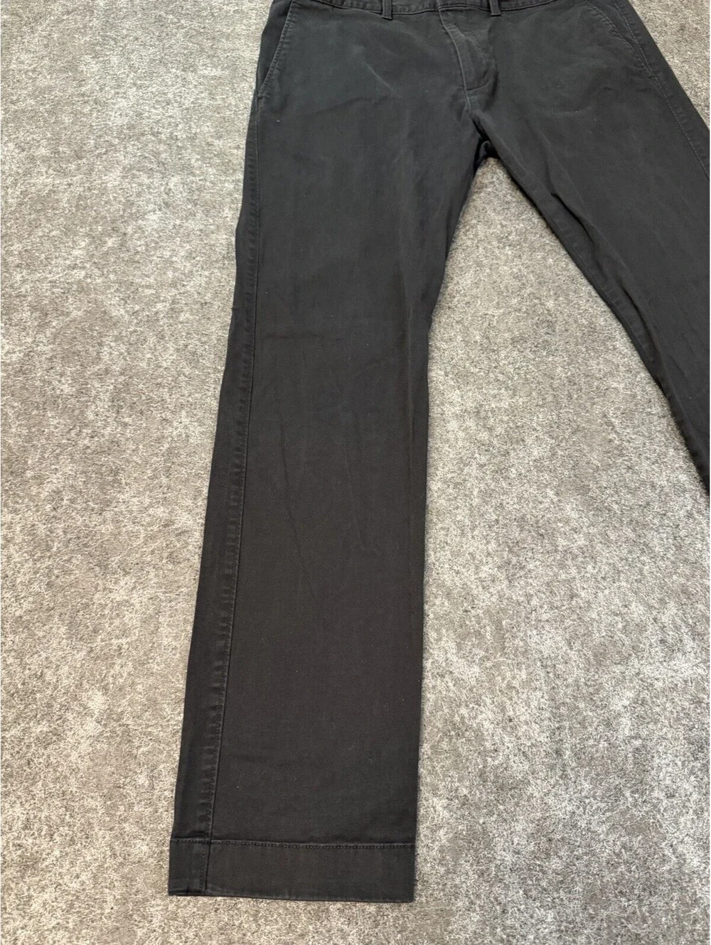 J. Crew Flex Slim Chino Pants Men’s W36 X L32 Black Stretch Flat Front
